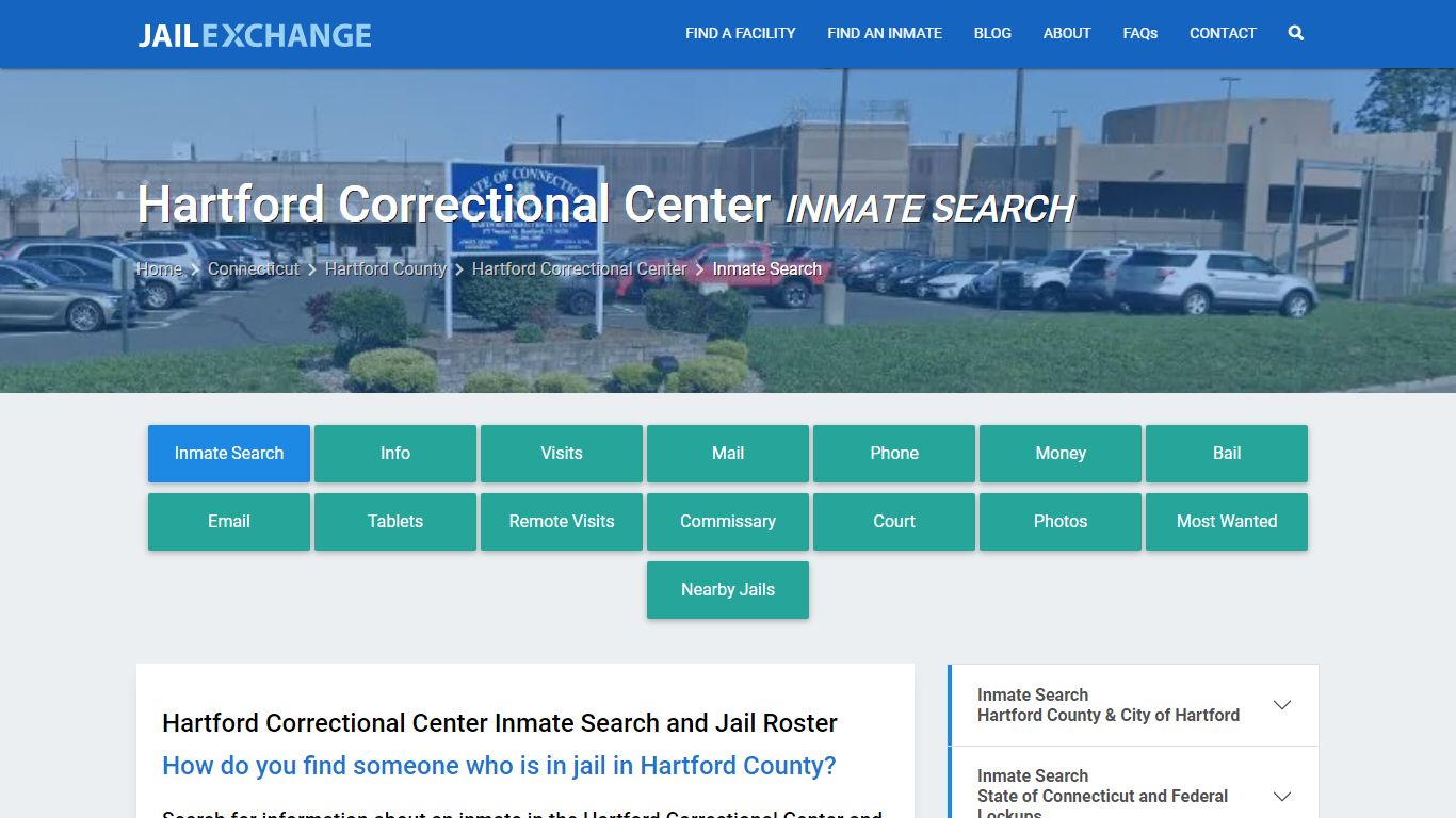 Hartford Correctional Center Inmate Search - Jail Exchange